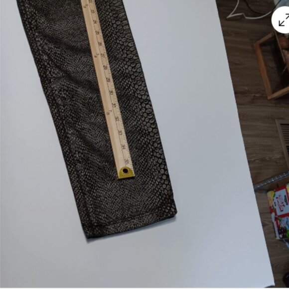 Grane Womens Juniors 13 Jeggings Snakeskin Print‎ Low Rise Stretch Pants D1 - Picture 8 of 12
